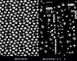 Dvoj-PANEL na šaty / triko/leginy -NEBUĎ PIRAŇA - materiálové varianty mavaga design Dvoj-PANEL na šaty / triko/leginy -NEBUĎ PIRAŇA - materiálové varianty mavaga design