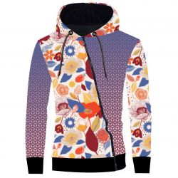 Dvoj-PANEL na šaty / triko/leginy -retro KYTKY- materiálové varianty mavaga design