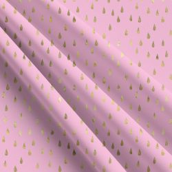 Zlaté kapky na růžové (imitace zlata) -materiálové varianty mavaga design