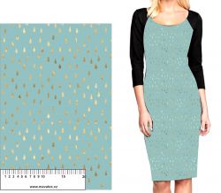 Zlaté kapky na MENTOLCE (imitace zlata) -materiálové varianty mavaga design