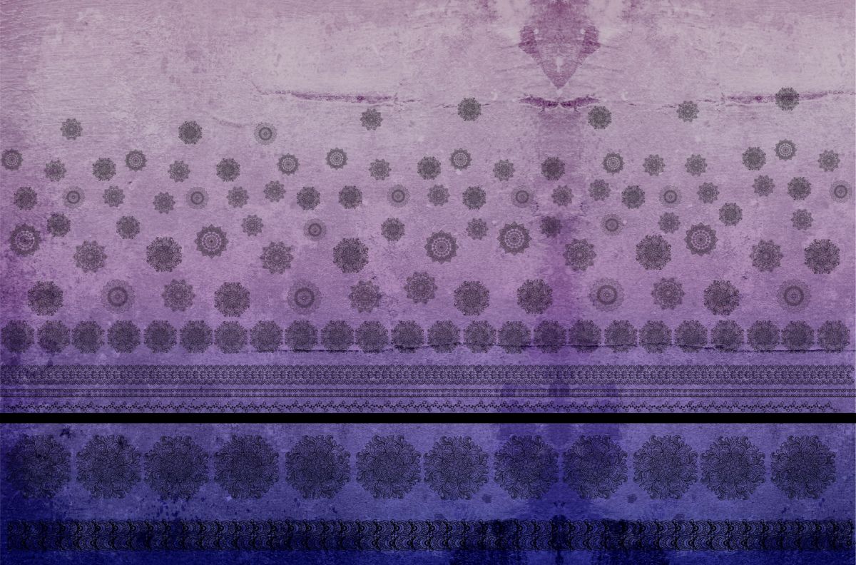 PANEL na šaty / triko/leginy - mandaly na betonu - materiálové varianty mavaga design