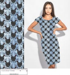 Slepičky na modrém denimu-materiálové varianty mavaga design