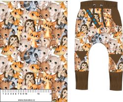Vykulená lesní zvířátka mix-materiálové varianty mavaga design