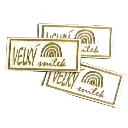 Koženkový štítek gravír - "VELKÝ snílek světlý "