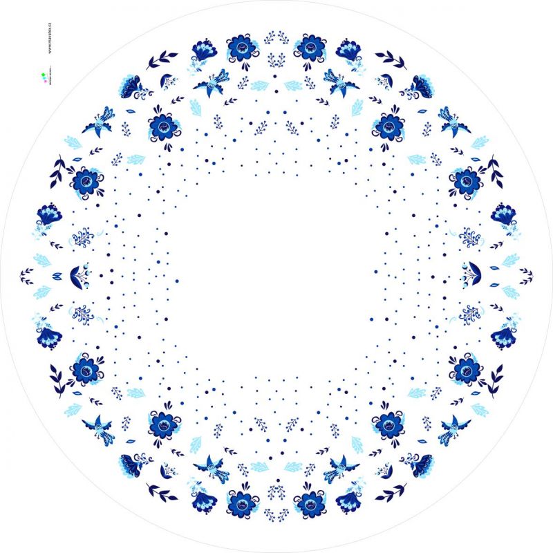Panel na kolovou sukni 13 - folklor na bílé-varianty mavaga design