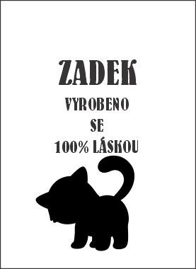 Štítek ZADEK 2 - 4 ks vyrobeno v EU