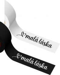 Stuha saténová - " malá láska  " - varianty | Malá láska bílá, Malá láska černá