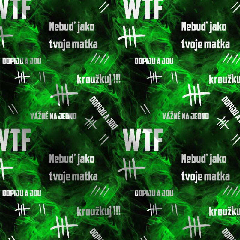 Jdeme na pivo zelená-materiálové varianty mavaga design