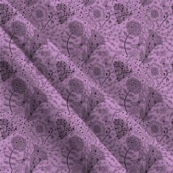 Jemné krafické kvítky na fialkové-materiálové varianty mavaga design