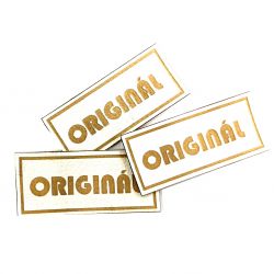 Koženkový štítek gravír - " ORIGNÁL podlouhlý " -světlá vyrobeno v EU Koženkový štítek gravír - " ORIGNÁL podlouhlý " -světlá vyrobeno v EU