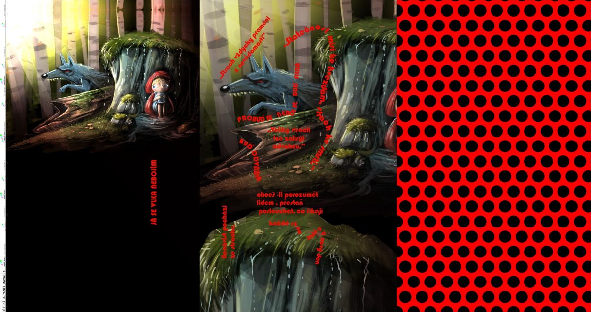 TROJ- PANEL DĚTSKÝ - červená karkulka - varianty mavaga design