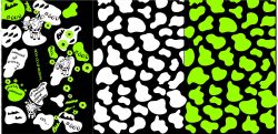  TROJ- PANEL  DĚTSKÝ - KRAVIČKA fluo zelená  - varianty | TORINO 140 gsm -funkční úplet, Funkční úplet MILKY, LYCRA 200, GARZATO 200gsm- funkční úplet počesaný, Termo lycra počesaná, DOLOMOTY 250, Softshell zimní 320 gsm, Softshell letní pružný 220gsm, Softshell jarní 285 gsm, Kočárkovina
