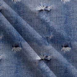 JEANS modrá s dírami-materiálové varianty mavaga design