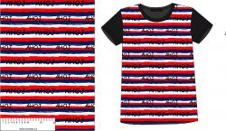 Ahoj s pruhy-materiálové varianty mavaga design