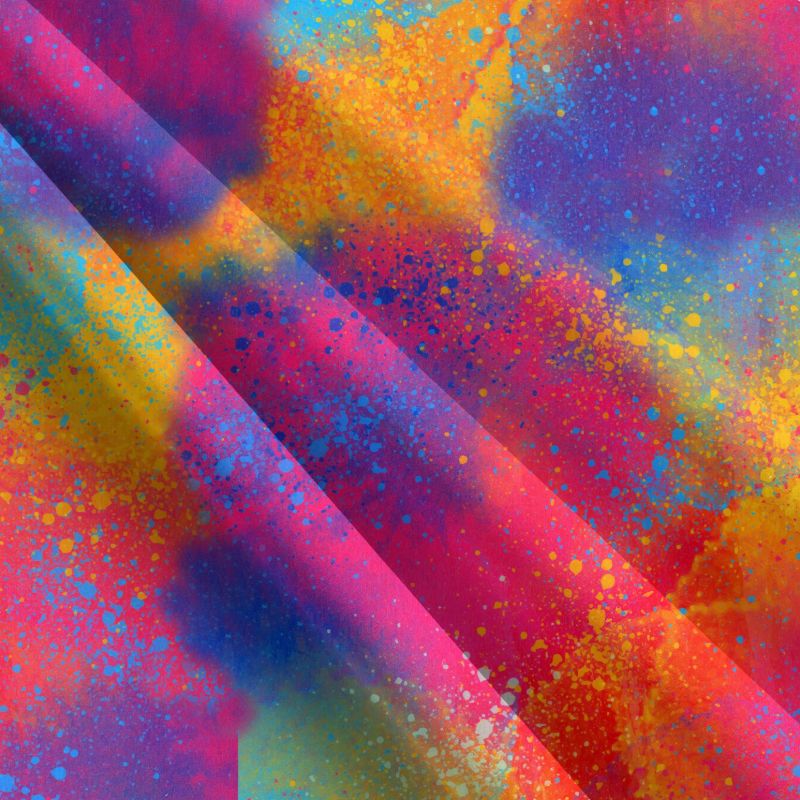 Duhová batika do oranžova -materiálové varianty mavaga design