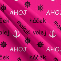 Vodák na růžové texty-materiálové varianty mavaga design Vodák na růžové texty-materiálové varianty mavaga design