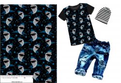 Žraloci na černé-materiálové varianty mavaga design