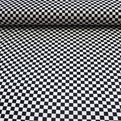 Jednolícní úplet červeno-bílé pepito -200 gsm