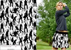 Golf černo-bílá-materiálové varianty mavaga design Golf černo-bílá-materiálové varianty mavaga design