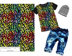 Akvarelové KAPKY -materiálové varianty | Bela- polyesterový úplet, Torino -úplet funkční, MILKY -úplet funkční, FERRA -úplet, Lycra, PUSH UP LYCRA/ plavkovina, Garzato- počesaný funkční úplet, Termo lycra počesaná, DOLOMITY -počesaný 250 gsm, Softshell zimní 320 gsm, Softshell LETNÍ NEPRUŽNÝ, Softshell ZIMNÍ PRUŽNÝ 220 gsm, Softshell letní pružný 220gsm, Softshell jarní 285 gsm, Softshell BERÁNEK, Kočárkovina, Micropeach -tkanina 100 % pes, Silver pružné plátno, SILKY, Venezie úplet, Satén úpletový Valentino  PES+el., Microplyš pružný