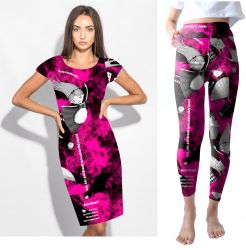 PANEL na šaty / triko/leginy -Alenka malinová- materiálové varianty mavaga design