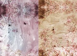 PANEL na šaty / triko/leginy -kytky podkreslené3-materiálové varianty mavaga design
