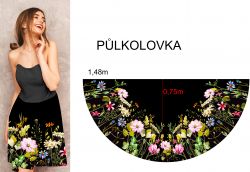 Panel na půlkolovku- barevné květy -varianty mavaga design