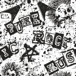 SAM748 (Punk bílá -  materiálové varianty)