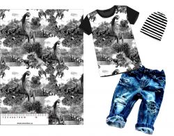 Dinosaurové prahistoric černobílý  -materiálové varianty | Bela- polyesterový úplet, Torino -úplet funkční, MILKY -úplet funkční, FERRA -úplet, Lycra, PUSH UP LYCRA/ plavkovina, Garzato- počesaný funkční úplet, Termo lycra počesaná, DOLOMITY -počesaný 250 gsm, Softshell zimní 320 gsm, Softshell LETNÍ NEPRUŽNÝ, Softshell ZIMNÍ PRUŽNÝ 220 gsm, Softshell letní pružný 220gsm, Softshell jarní 285 gsm, Softshell BERÁNEK, Kočárkovina, Micropeach -tkanina 100 % pes, Silver pružné plátno, X-BAVLNĚNÝ SATÉN, BAVLNĚNÝ úplet LORA 180, Bavlněná teplákovina LORA 250 gsm, BAVLNĚNÝ úplet MIRA 230, Mušelín, SILKY, Venezie úplet, Satén úpletový Valentino  PES+el., Microplyš pružný