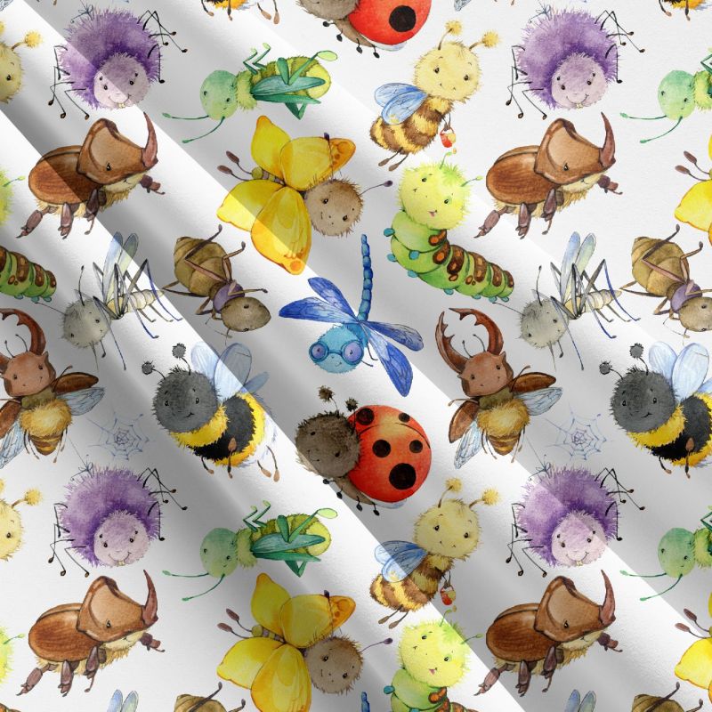Broučkové na bílé -materiálové varianty mavaga design