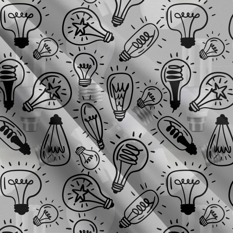 Žárovky na šedé -materiálové varianty mavaga design