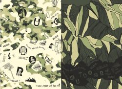 PANEL na šaty / triko/leginy -jdeme na tůru army- materiálové varianty mavaga design