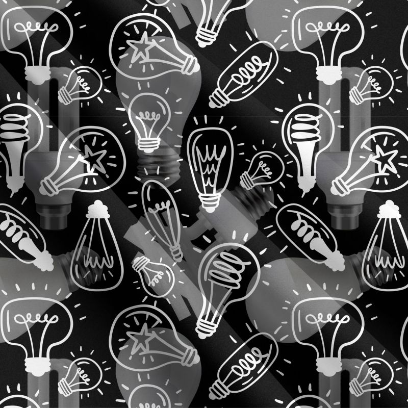 Žárovky na černé-materiálové varianty mavaga design