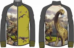 Panel na mikinu/ bundu RAGLAN -DESEN 10 -DINO-varianty !!! mavaga design
