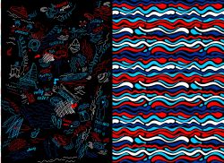 PANEL na šaty / triko/leginy -jedeme na vodu- materiálové varianty mavaga design