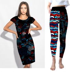 PANEL na šaty / triko/leginy -jedeme na vodu- materiálové varianty mavaga design