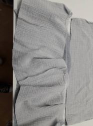 Papírový střih -Dámské šaty silk+mušelin- KARLA -video návod Mavatex řasení volánu silikonovou gumičkou