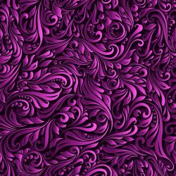 SAM609C (3D listy vína fialová -materiálové varianty)