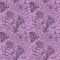 SAM700B (Jemné krafické kvítky na fialkové-materiálové varianty)