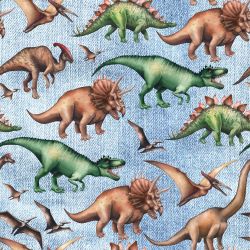 SAM518B (Dinosaurové modrý denim-materiálové varianty)