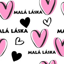 SAM493B (Malé lásky růžová- materiálálové varianty)