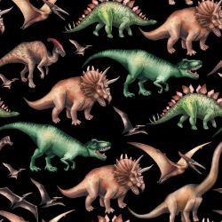 SAM517B (Dinosaurové na černé-materiálové varianty)