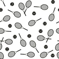 SAM513A (Tenis černo-bílá-  materiálové varianty)