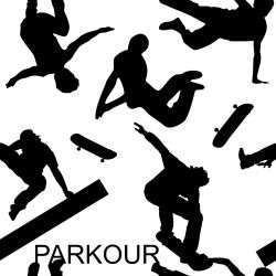 SAM510A (Parkour černo-bílát -  materiálové varianty)