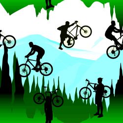SAM431B (Cyklista na horách 2- materiálové varianty)