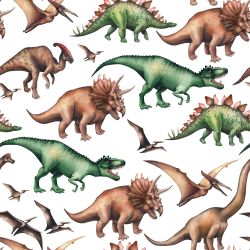 SAM517A (Dinosaurové na bílé-materiálové varianty)
