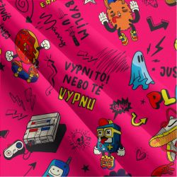 Bydlím u mámy- IT malina -materiálové varianty | Bela- polyesterový úplet, Torino -úplet funkční, MILKY -úplet funkční, FERRA -úplet, LYCRA --úplet funkční, PUSH UP LYCRA/ plavkovina, Garzato- počesaný funkční úplet, Termo lycra počesaná, DOLOMITY -počesaný 250 gsm, Softshell zimní 320 gsm, Softshell LETNÍ NEPRUŽNÝ, Softshell ZIMNÍ PRUŽNÝ 220 gsm, Softshell letní pružný 220gsm, Softshell jarní 285 gsm, Softshell BERÁNEK, Kočárkovina, Micropeach -tkanina 100 % pes, Silver pružné plátno, Microplyš pružný