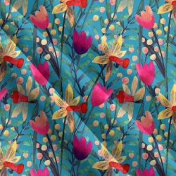 Akvarelové tulipány a narcisky -materiálové varianty mavaga design