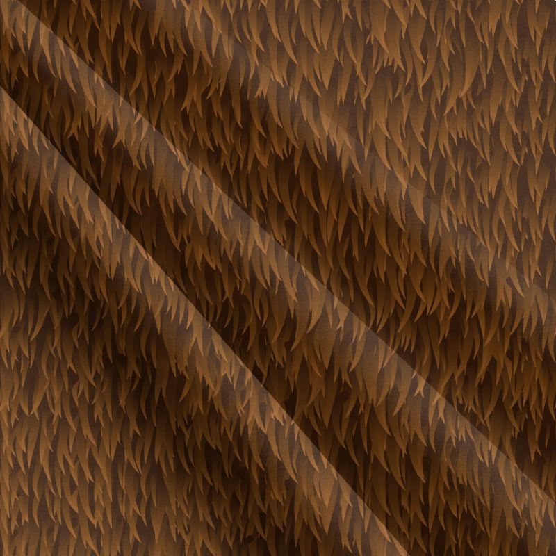Hnědá srst -materiálové varianty mavaga design