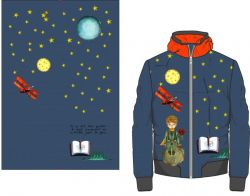 Přední Softshell panel- přechodový ( zimní+letní) - malý princ Tmavě modrá